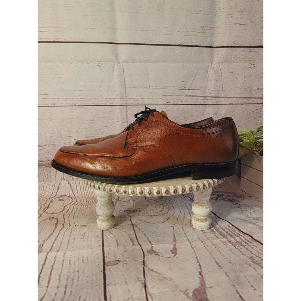 Vintage Hanover Imperial Style #2425 Mens Leather Oxford Derby Shoes Size 13D.
